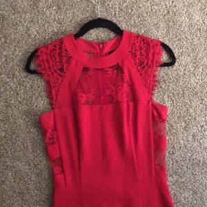 Classy mid length Red dress by The Kooples